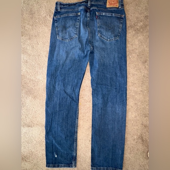 Levi's Blue Straight Jeans Classic Style - Picture 4 of 5